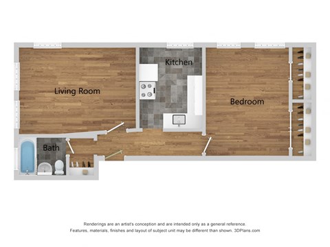 Palladian | Studio - The Park Floor Plan
